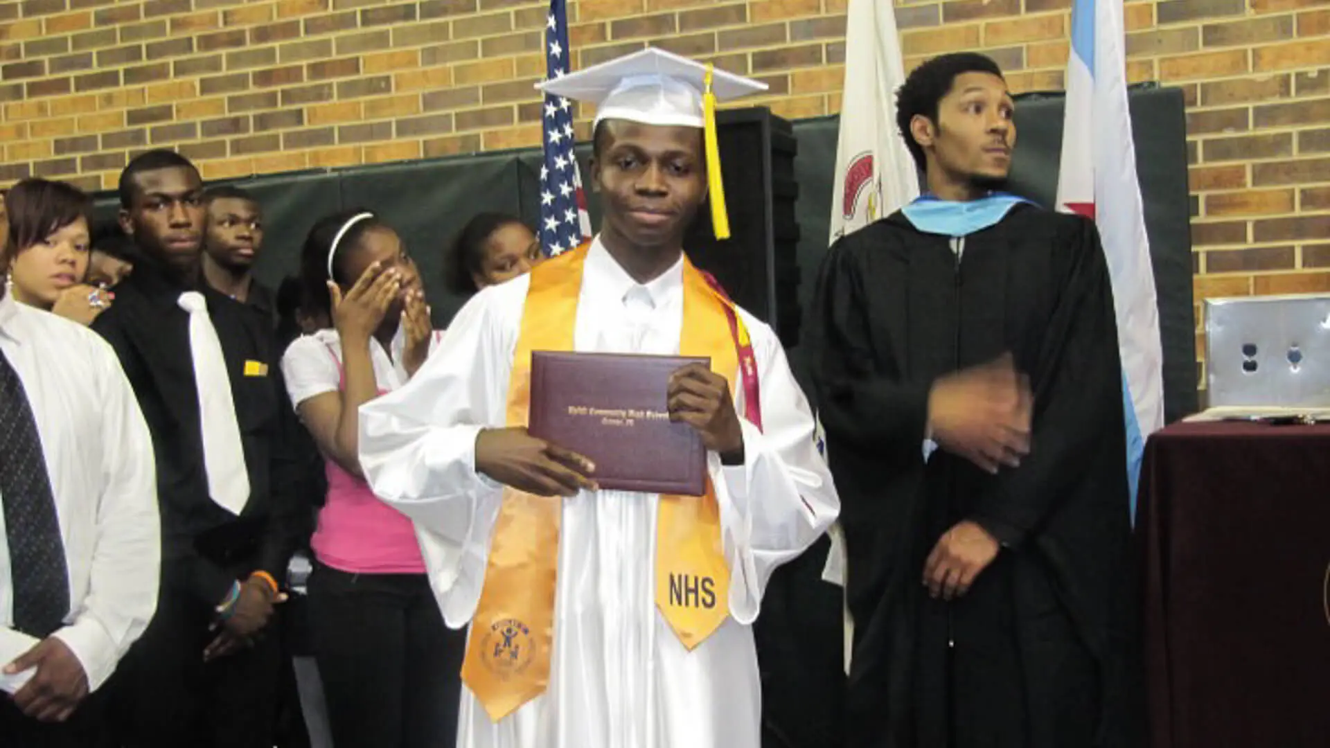 Jeff Badu graduating from National Honor Society