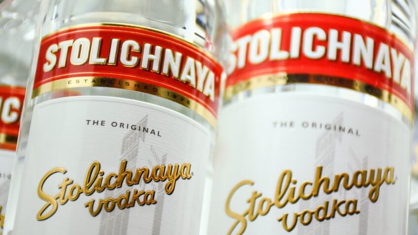 Stolichnaya Russian vodka