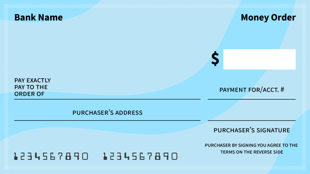 Money Order Example