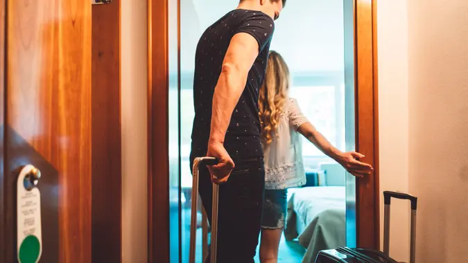 Couple on vacation.