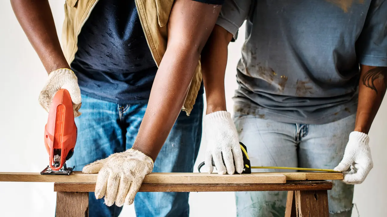 People renovating the house concept.