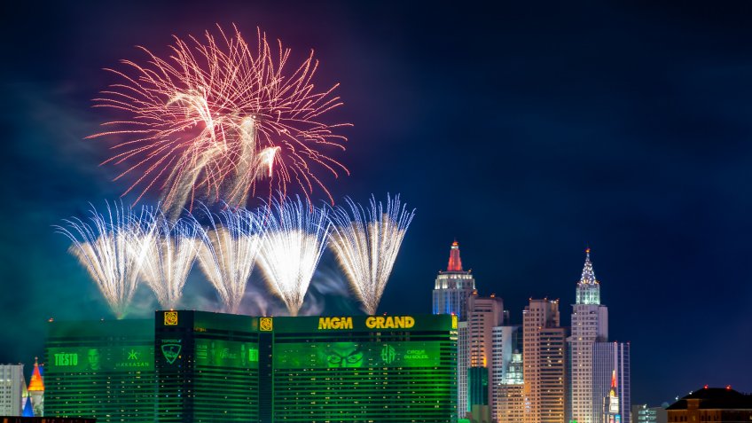 firework show in Las Vegas Nevada