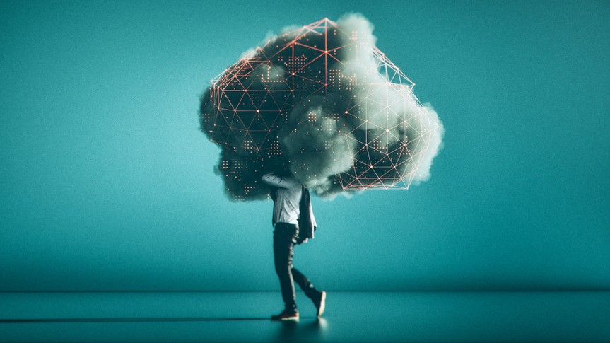 mobile cloud computing conceptual image.