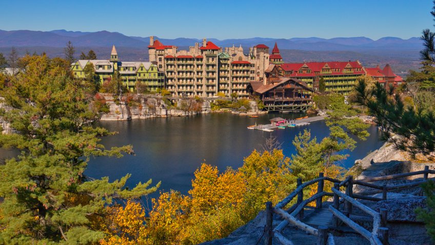 This image was taken at Mohonk Mountain House, NY in autumn.
