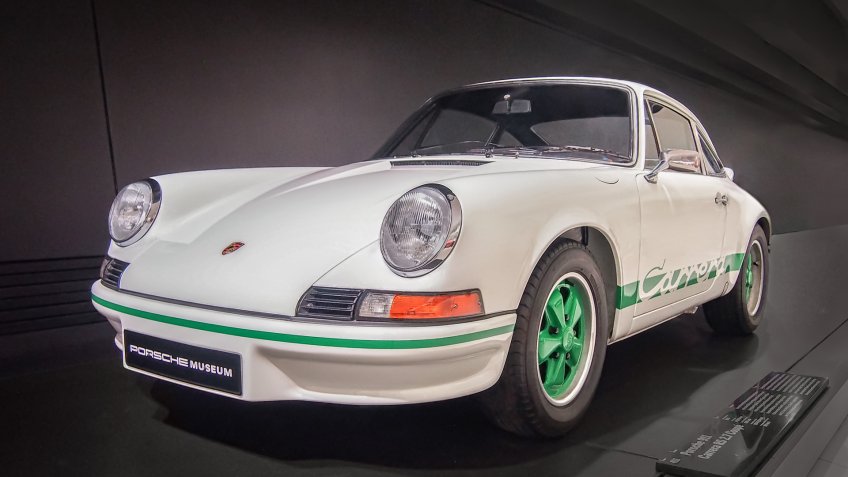 STUTTGART, GERMANY-APRIL 7, 2017: 1973 Porsche 911 Carrera RS 2.