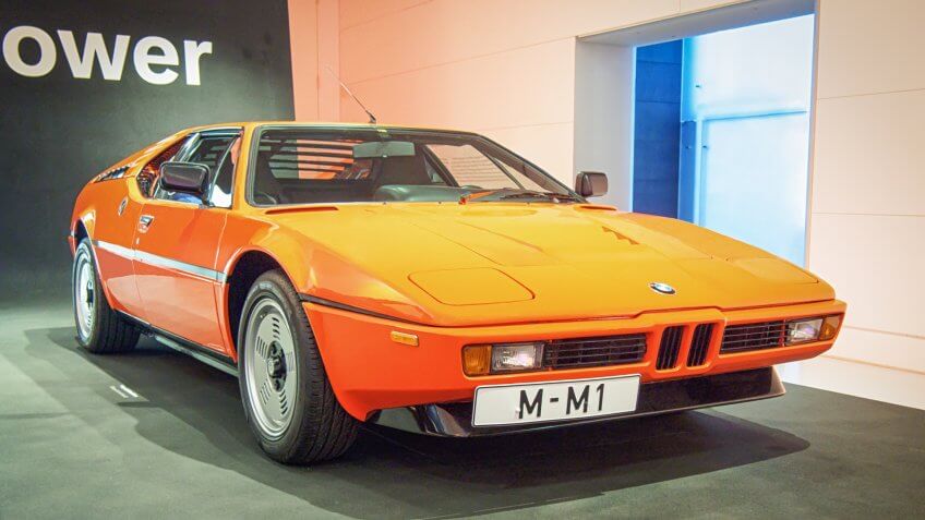 MUNICH, GERMANY-APRIL 8, 2017: 1978 BMW M1 in the BMW Museum.