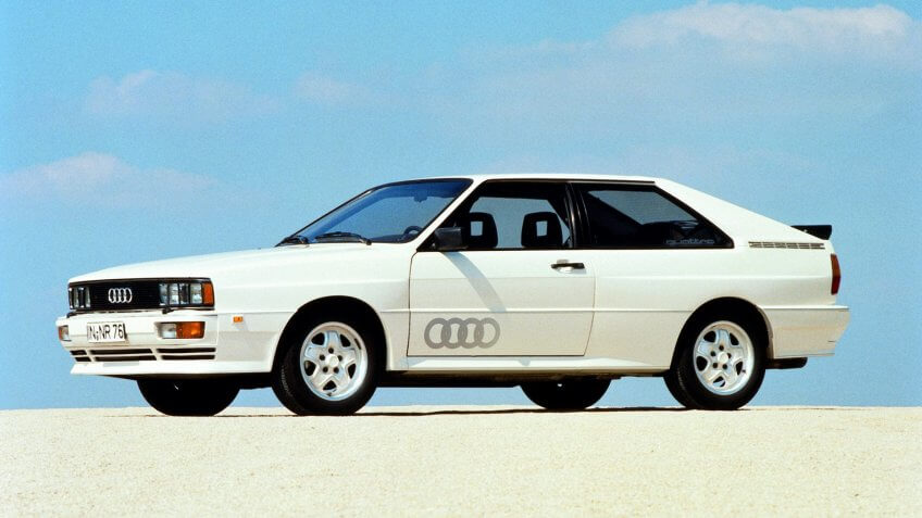 Editorial use onlyMandatory Credit: Photo by Magic Car Pics/Shutterstock (4065217a)1980 Audi Quattro - road cars Publicity shotVARIOUS.