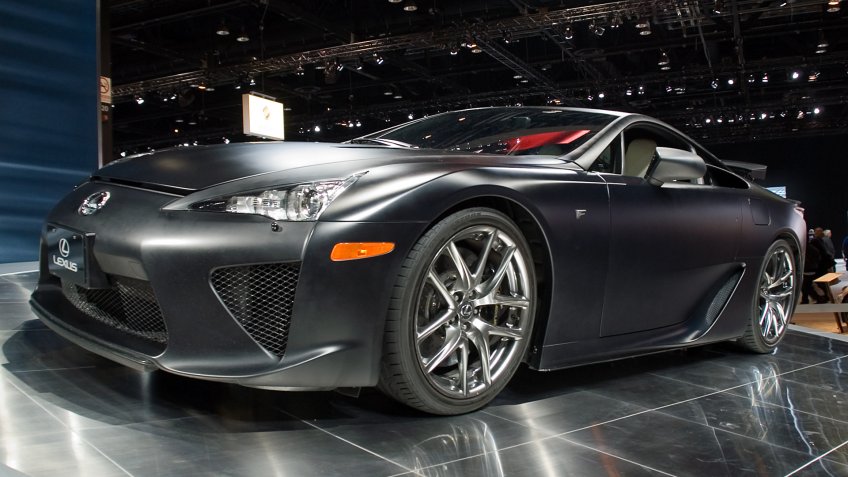 CHICAGO, IL - FEBRUARY 21: Lexus LFA model 2010 at the International auto-show, February 21, 2010 in Chicago, IL - Image.