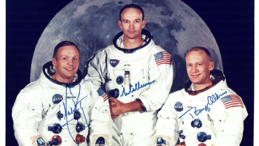 Apollo 11 astronauts signed photograph
