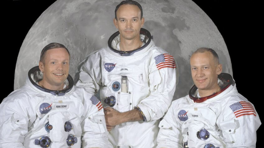 Apollo 11 lunar landing mission astronauts
