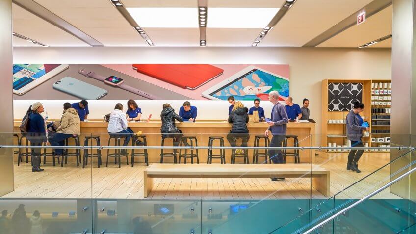 Apple store in Chicago Illinois