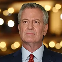 Mandatory Credit: Photo by Larry Marano/Shutterstock (10323445p)Bill de BlasioFirst Democratic Presidential Debate, Miami, USA - 27 Jun 2019.