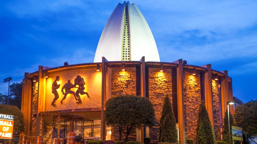 "Canton, Ohio, USA - July 18, 2011: Pro Football Hall of Fame in Canton, Ohio.
