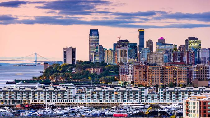 Exchange Place, Jersey City, New Jersey skyline