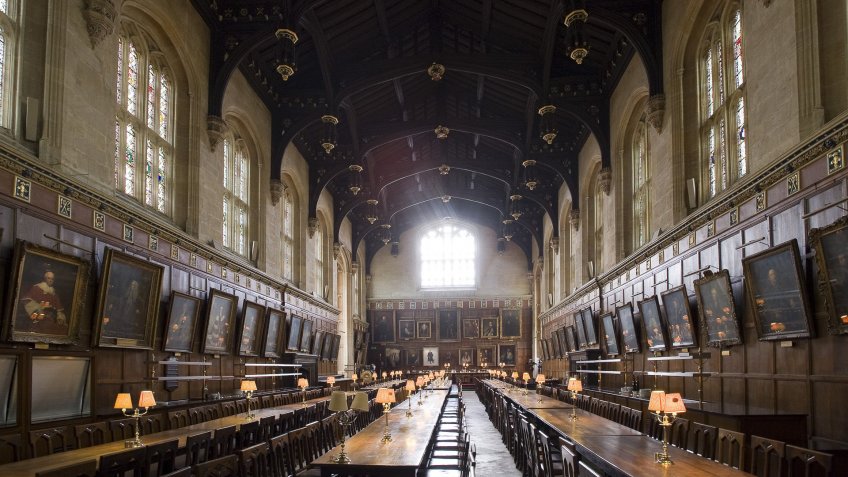 Hogwarts cafeteria from Harry Potter
