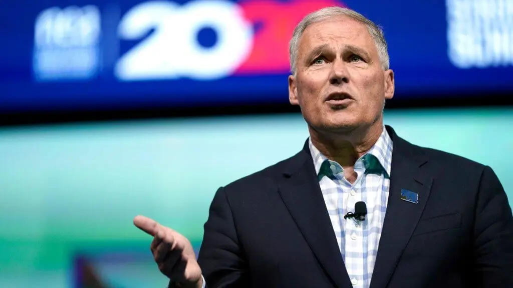 Mandatory Credit: Photo by David J Phillip/AP/Shutterstock (10328842c) Democratic presidential candidate Washington Gov.