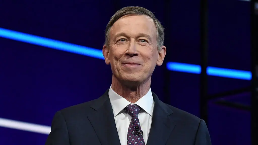 ALL NEW YORK DAILIES OUT Mandatory Credit: Photo by Larry Marano/Shutterstock (10323445ay) John Hickenlooper First Democratic Presidential Debate, Miami, USA - 27 Jun 2019.