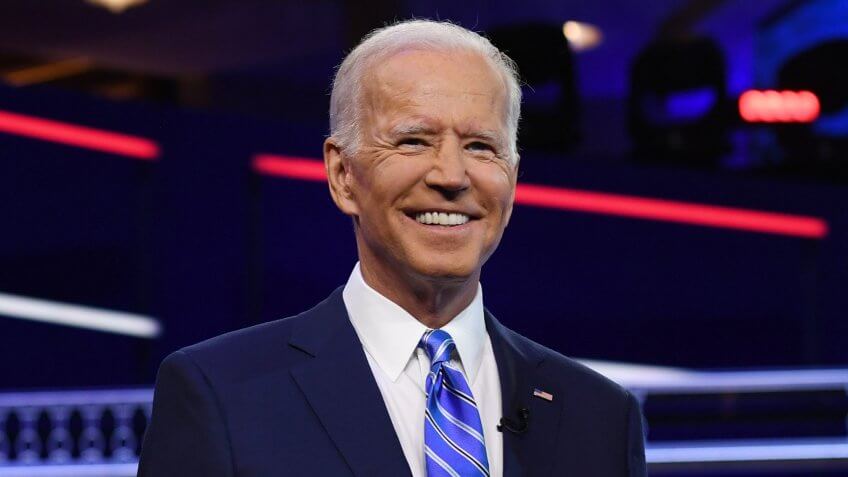 ALL NEW YORK DAILIES OUTMandatory Credit: Photo by Larry Marano/Shutterstock (10323445az)Joe BidenFirst Democratic Presidential Debate, Miami, USA - 27 Jun 2019.