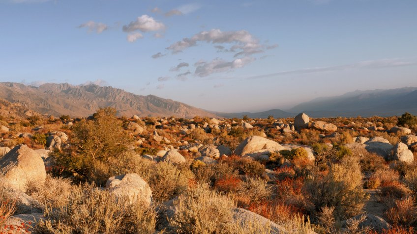 Lone Pine California high desert view