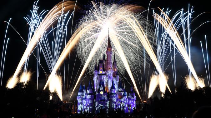 Magic Kingdom Fireworks at Disney World in Orlando Florida