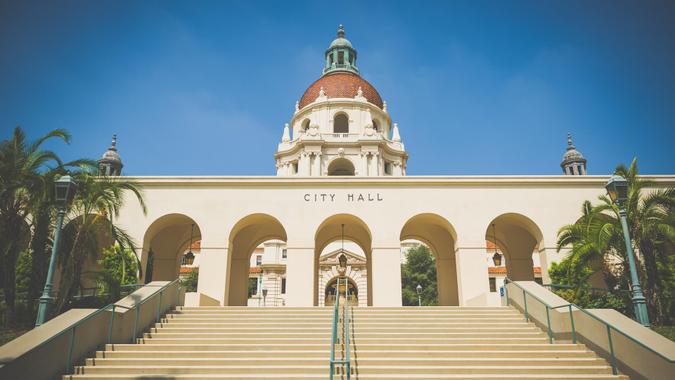 City hall at Pasadena, California.