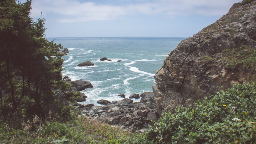 Patricks Point State Park and Pacific Ocean