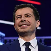 ALL NEW YORK DAILIES OUT Mandatory Credit: Photo by Larry Marano/Shutterstock (10323445ai) Pete Buttigieg First Democratic Presidential Debate, Miami, USA - 27 Jun 2019.