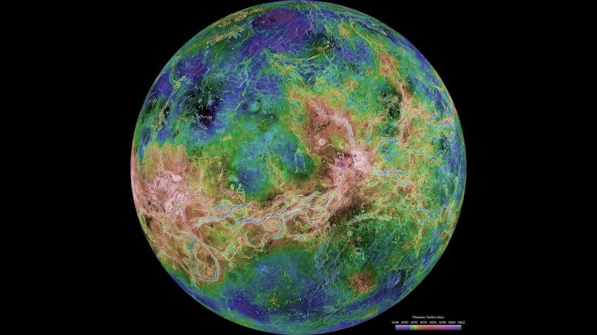 Planet Venus from NASA Magellan Program
