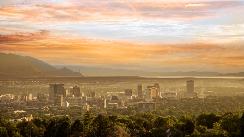 Salt Lake City Skyline.