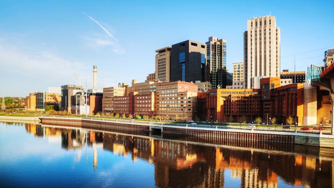 Downtown of St. Paul, MN Downtown of St.