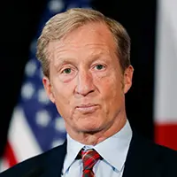 Mandatory Credit: Photo by Charlie Neibergall/AP/Shutterstock (10052758x) Billionaire investor and Democratic activist Tom Steyer speaks during a news conference where he announced his decision not to seek the 2020 Democratic presidential nomination, at the Statehouse in Des Moines, Iowa Election 2020 Tom Steyer, Des Moines, USA - 09 Jan 2019.
