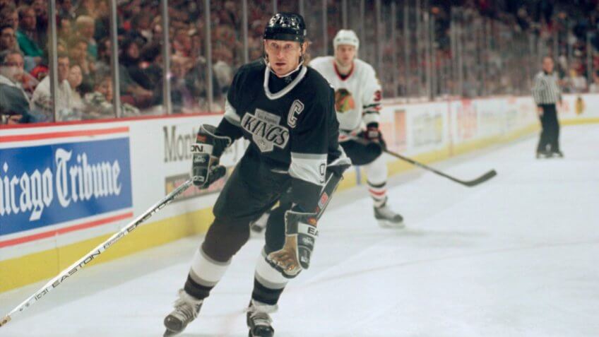 Wayne Gretzky Los Angeles Kings highest paid athlete