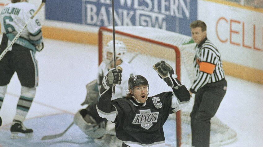 Wayne Gretzky Los Angeles Kings highest paid athlete