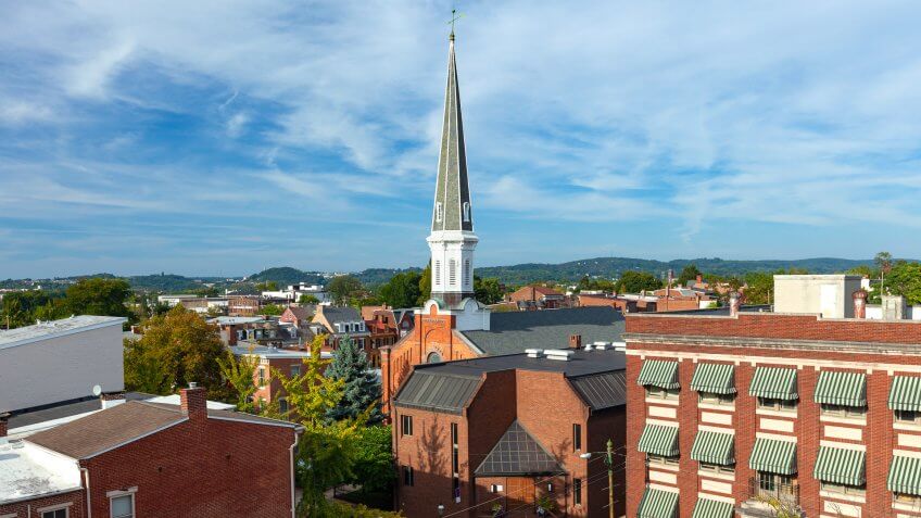 York, Pennsylvania during the day.