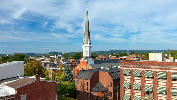 York, Pennsylvania during the day.