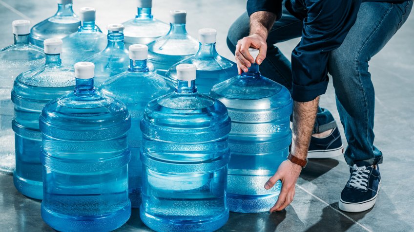 gallons of jugs of water