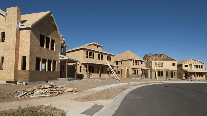 homes under construction