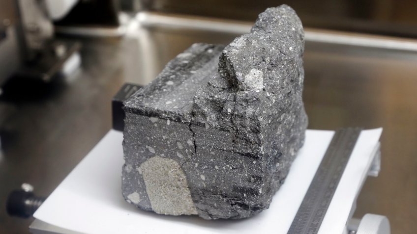 regolith breccia lunar soil from Apollo 15 mission