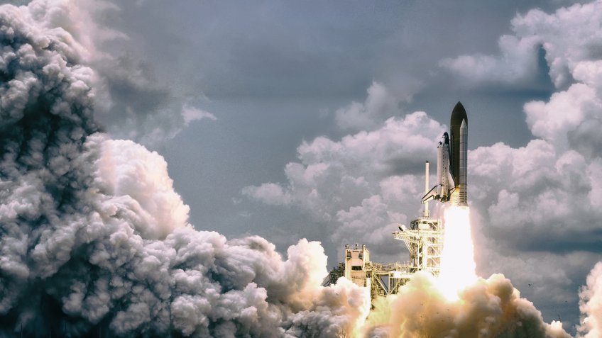 spaceship launch from NASA