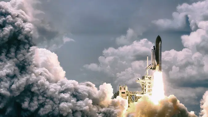 spaceship launch from NASA