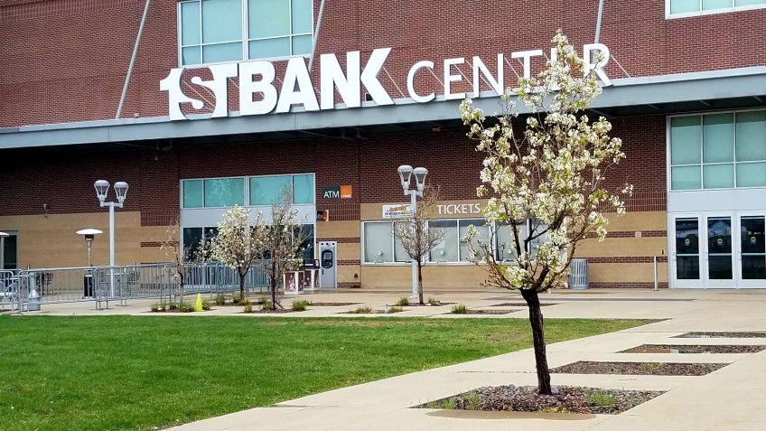 Broomfield, Colorado - April 30, 2019: FirstBank Center Building - Image.