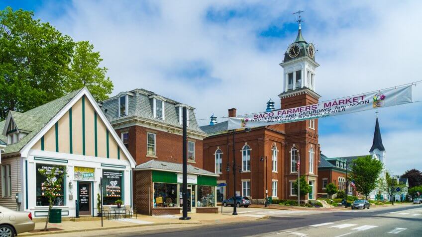 Main Street, Saco Maine.