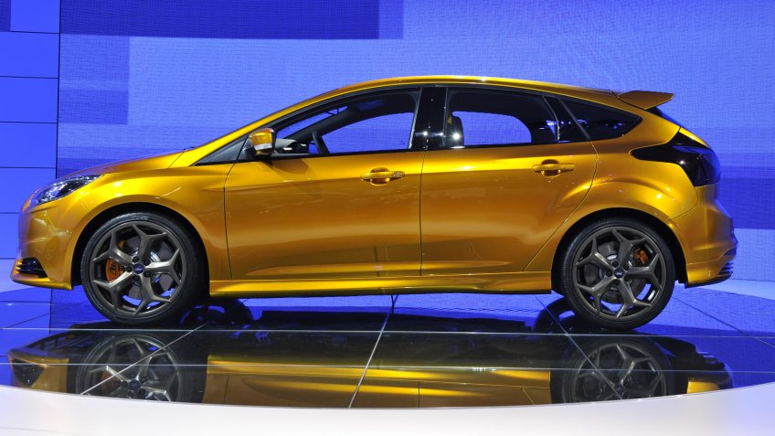 PARIS, FRANCE - SEPTEMBER 30: Ford Focus ST at Paris Motor Show on September 30, 2010, at the Paris Expo-Porte de Versailles - Image.