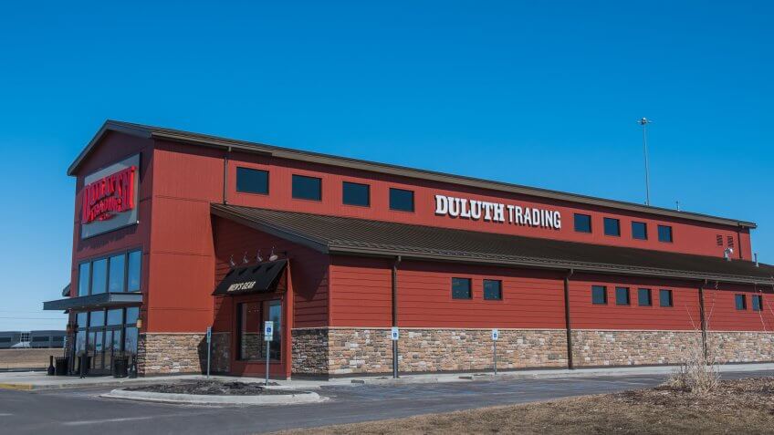 Duluth Trading Company store at 2261 Rustad Lane East, West Fargo, North Dakota.