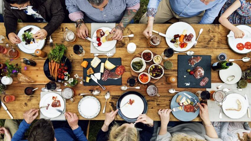 Group Of People Dining Concept - Image.