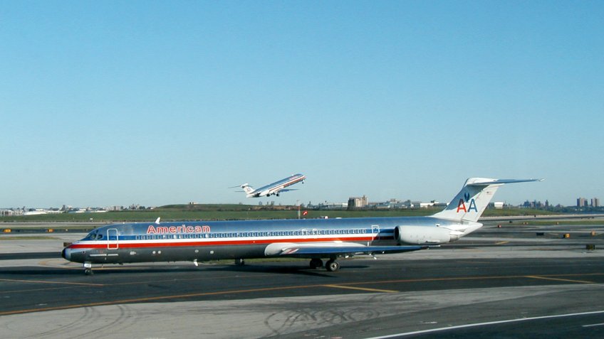 American Airlines planes at LaGuardia Airport in New York