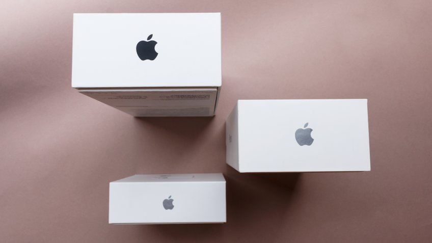 Apple product boxes