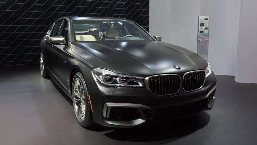 Los Angeles, USA - November 16, 2016: BMW M760i xDrive on display during the Los Angeles Auto Show.
