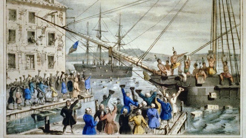 Boston Tea Party illustration