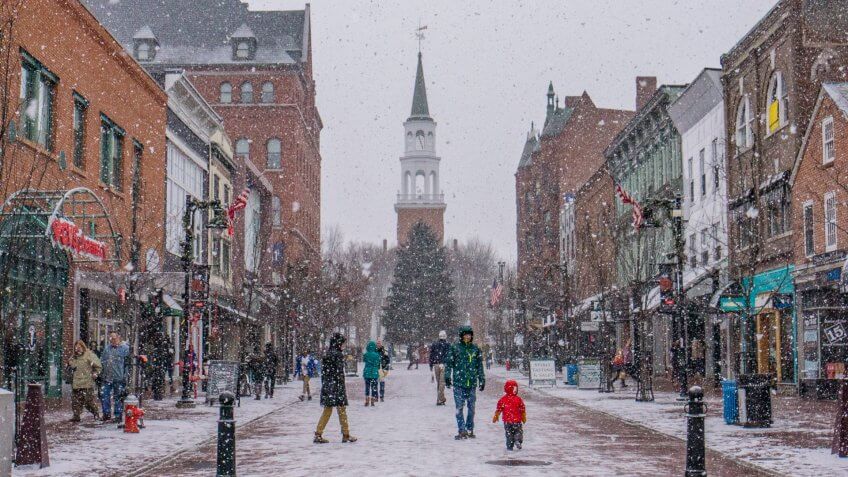Burlington Vermont winter